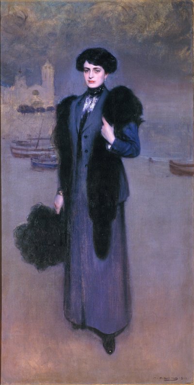 Ritratto di Dolors Vidal da Ramon Casas i Carbo